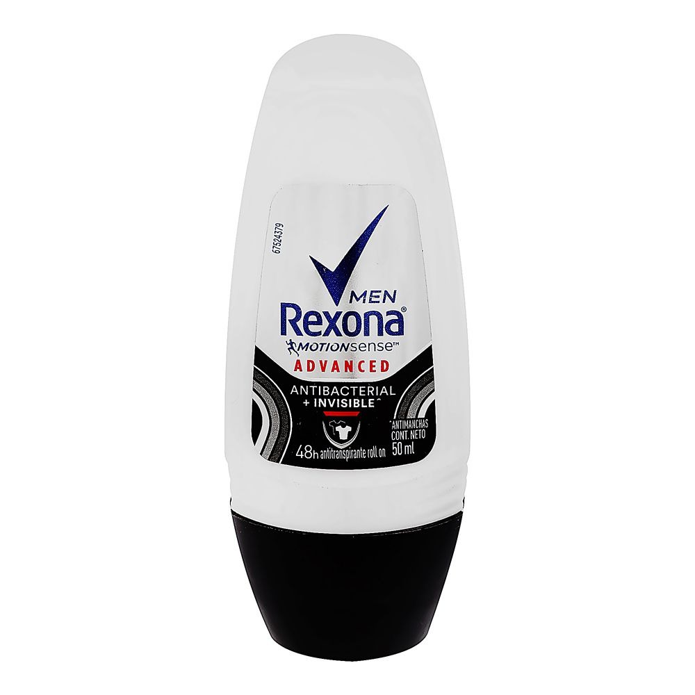 imagem de DESODORANTE ROLL ON REXONA MASC ANTIBACT INVISI 50ML