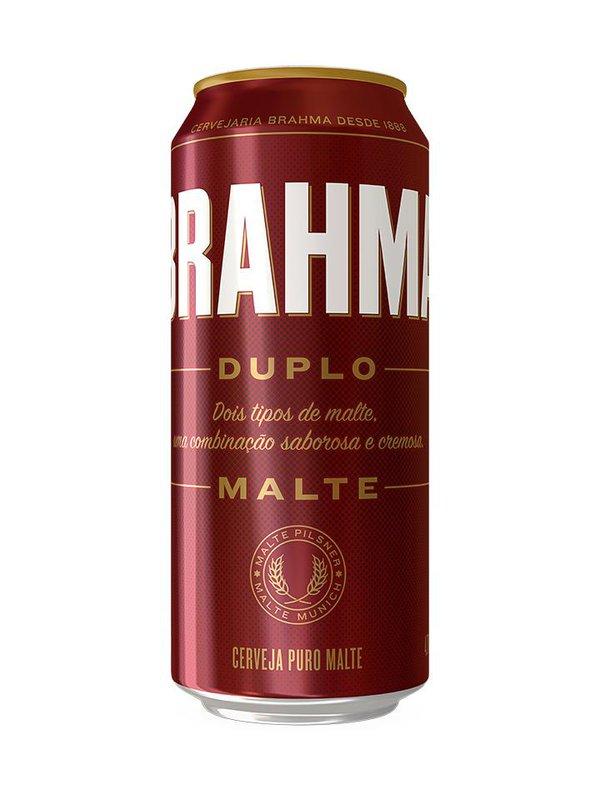 imagem de CERVEJA PILSEN BRAHMA DUPLO MALTE LATÃO 473ML CX12 UNIDADES