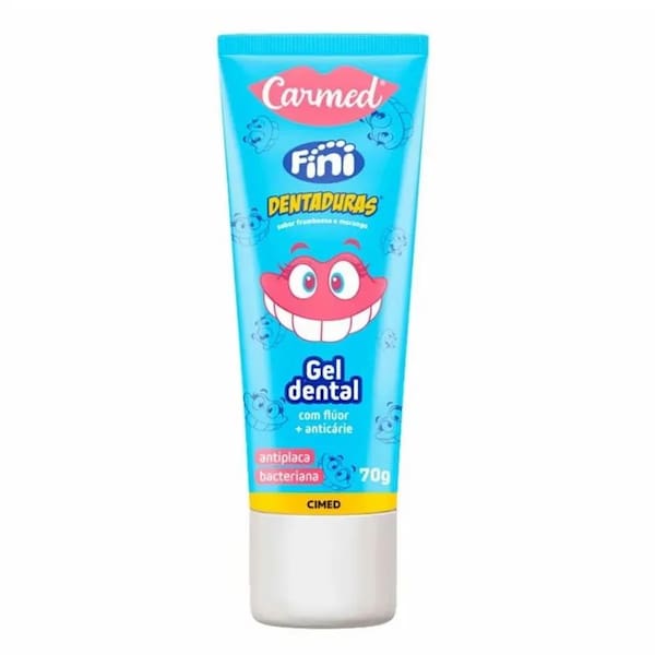 imagem de CREME DENTAL GEL CARMED C/FLUOR 70G DENTADURA R224