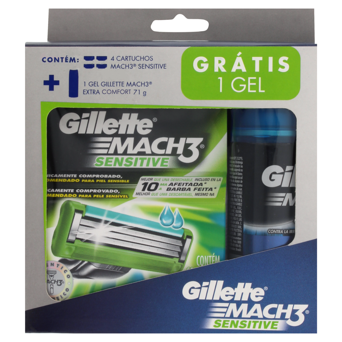 imagem de CARGA GILLETTE MACH 3 C 4 SENSITIVE