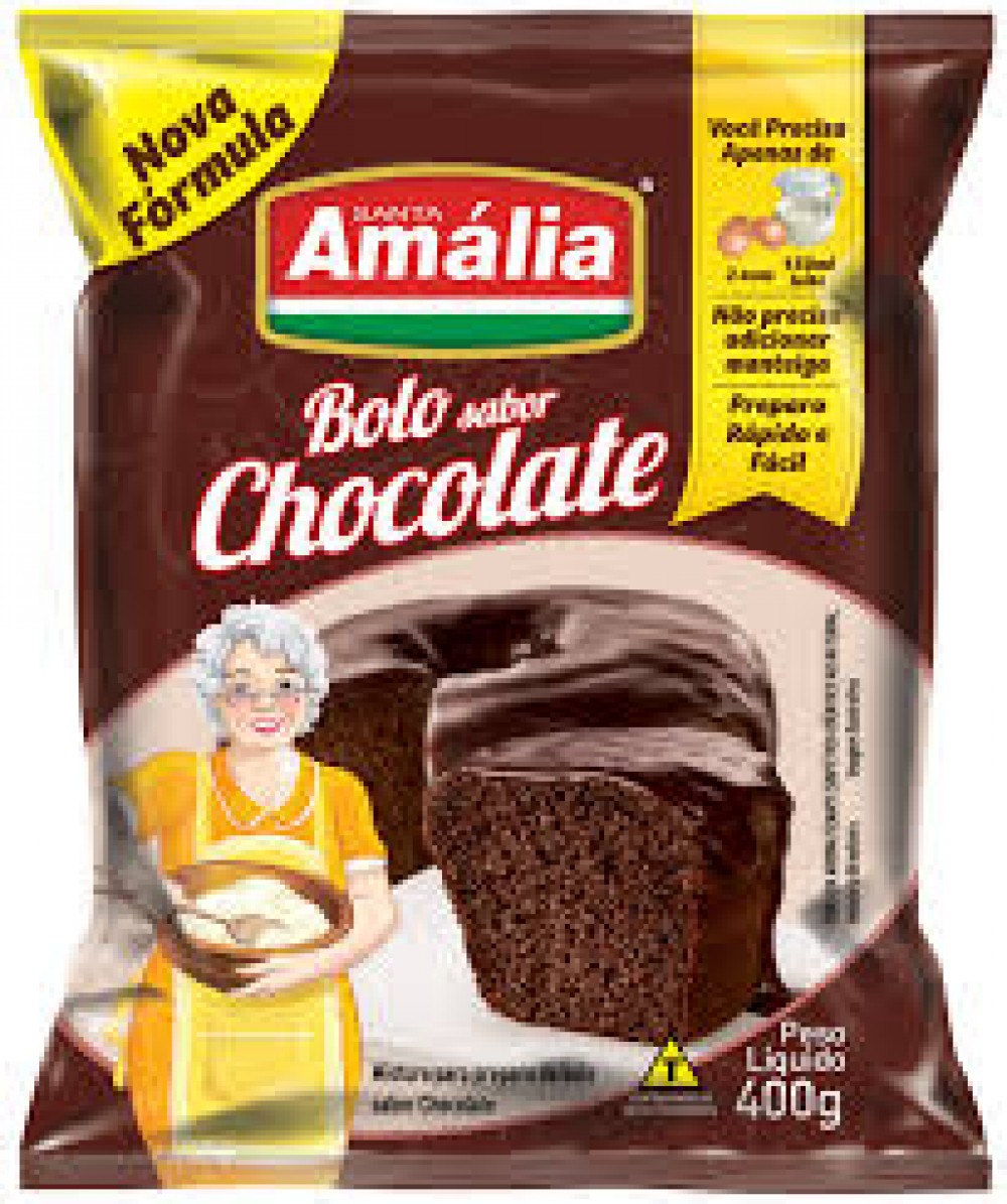 imagem de MISTURA BOLO SANTA AMÁLIA 400G CHOCOLATE