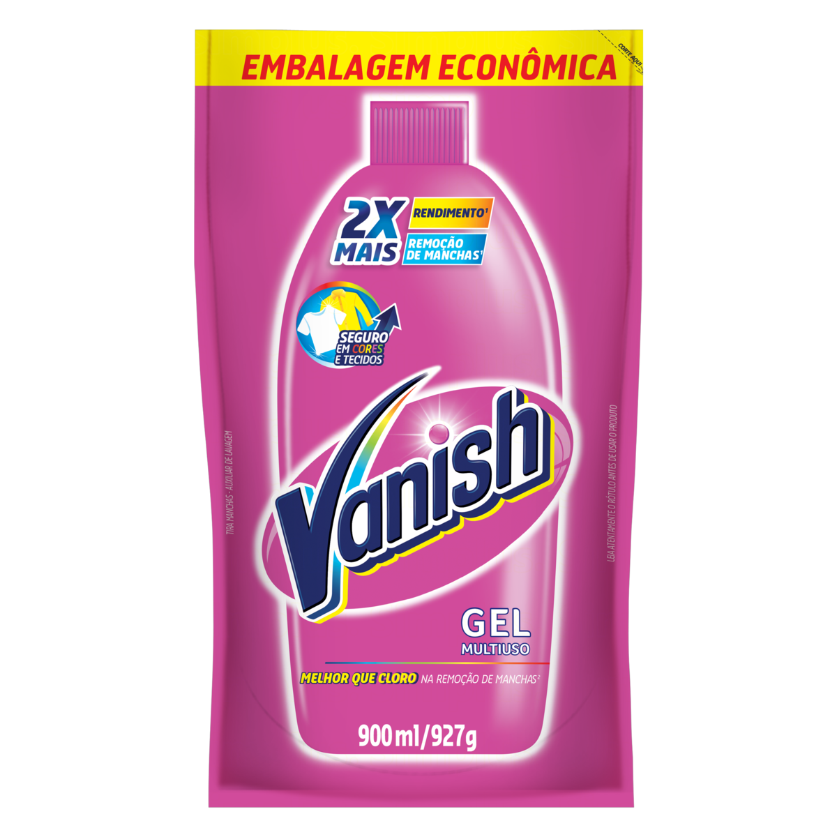 imagem de ALVEJANTE VANISH REFIL MULTIUSO GEL ROSA 1,2LITROS