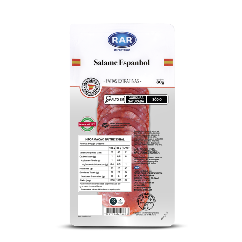 imagem de SALAME ESPANHOL 80G