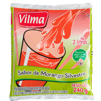 imagem de REFRESCO VILMA MORANGO SILVESTRE PACOTE 240G