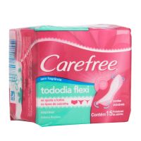 imagem de ABSORVENTE CAREFREE TODODIA FLEX SEM PERFUME PACOTE 15UN