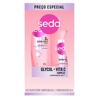 imagem de KIT SEDA SHAMPOO 300ML+COND 190M GLYCOL VITA C