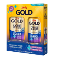 imagem de KIT SHAMPOO NIELY GOLD 300ML CACHOS + COND 200ML