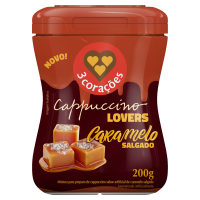imagem de CAPPUCCINO 3 CORAÇÕES CARAMELO SALGADO PT 200G