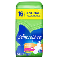 imagem de ABSORVENTE SEMPRE LIVRE COM ABAS ESPECIAL SUAVE PACOTE 16UN