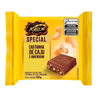 imagem de CHOCOLATE ARCOR SPECIALE 60G CASTANHA CAJU BRANCO