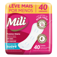 imagem de ABSORVENTE MILI PROTETOR DIÁRIO C/40