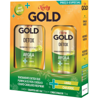 imagem de KIT SHAMPOO NIELY GOLD 275ML COND 175ML DETOX LIMÃO CHÁ