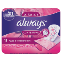 imagem de ABSORVENTE ALWAYS SEM PERFUME SEM ABAS PACOTE 15UN 3