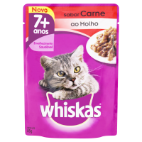 imagem de RAÇÃO WHISKAS 85G CARN ADUL 7 ANOS