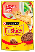 imagem de RAÇÃO PARA GATO FRISKIES FILHOTES 85G CARNE AO MOLHO