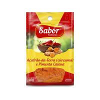 imagem de AÇAFRÃO DA TERRA SABOR (CURCUMA) E PIMENTA CAIENA 10G