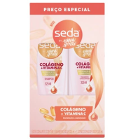 imagem de KIT SEDA SHAMPOO+COND 325ML COLÁGENO E VITAMINA